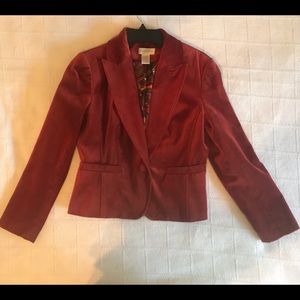Velvet like blazer